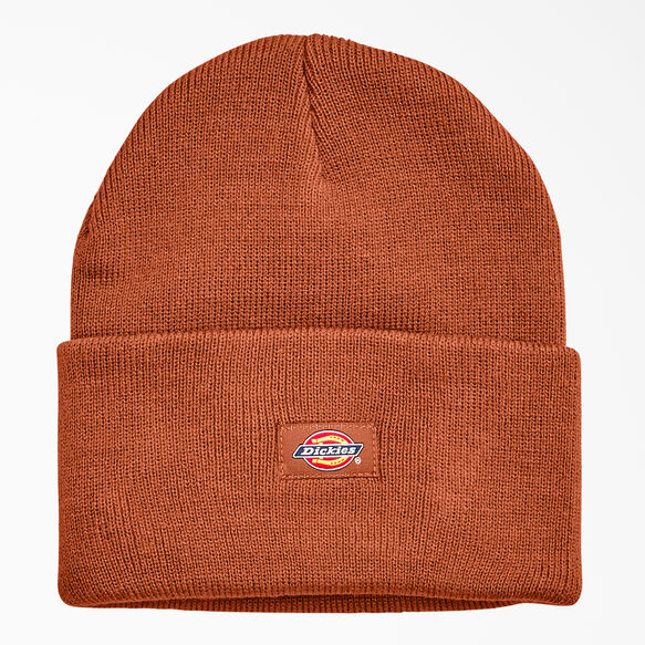 Tuque longue en tricot &agrave; revers - Gingerbread Brown &#40;IE&#41;