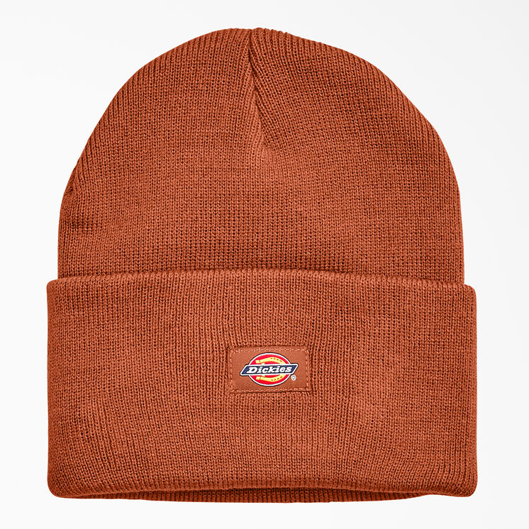 Tuque longue en tricot &agrave; revers - Gingerbread Brown &#40;IE&#41;