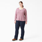 Chemise henley &agrave; manches longues taille plus pour femmes - Dusty Orchid &#40;KDD&#41;