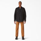 Long Sleeve Flannel-Lined Duck Shirt - Rinsed Black &#40;RBK&#41;