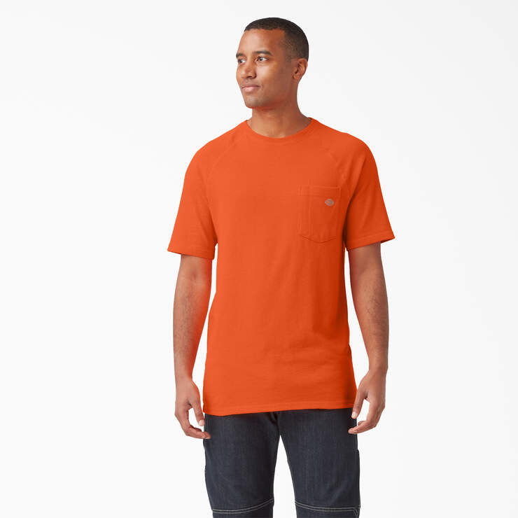 T-shirt rafraîchissant à manches courtes et à poche - Bright Orange (BOD) numéro de l’image 1