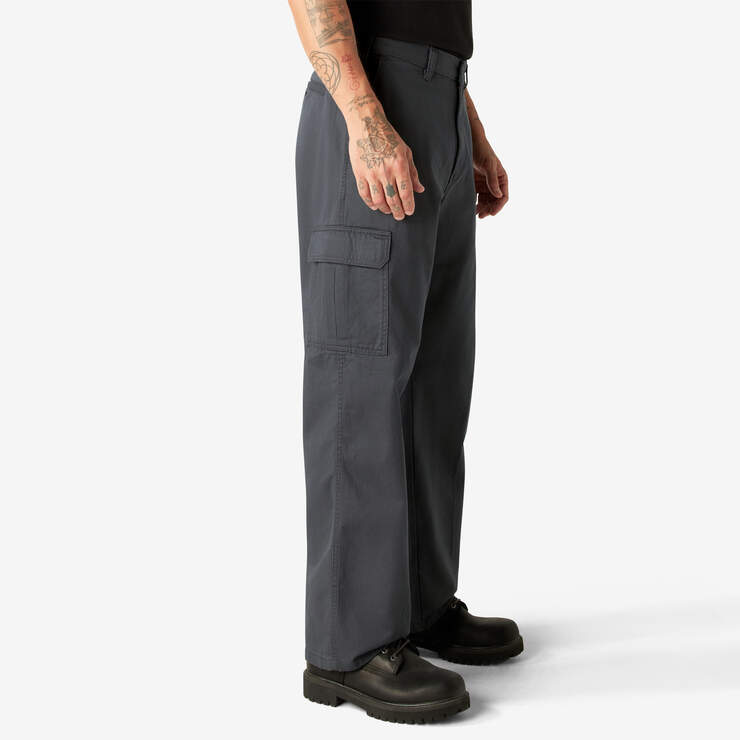 Pantalon cargo ample à jambe droite - Rinsed Charcoal Gray (RCH) numéro de l’image 4