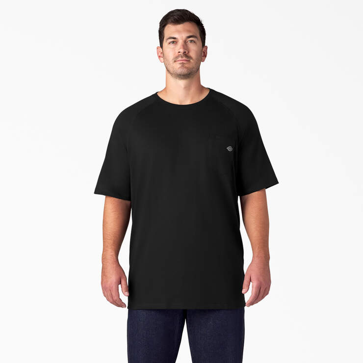 T-shirt rafraîchissant à manches courtes et à poche - Black (BK) numéro de l’image 4