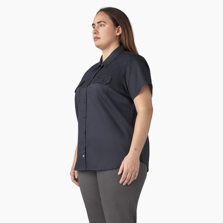 Women's Plus 574 Original Work Shirt - Dark Navy (ASN) image number 3