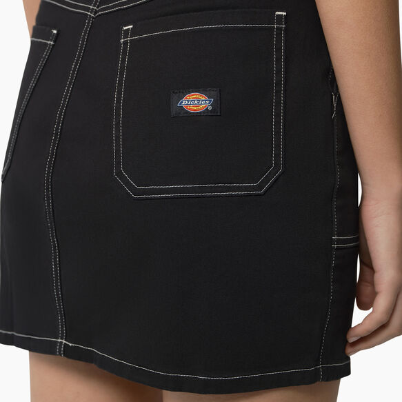 Jupe menuisier &agrave; taille haute pour femmes - Black &#40;BKX&#41;