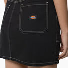 Jupe menuisier &agrave; taille haute pour femmes - Black &#40;BKX&#41;