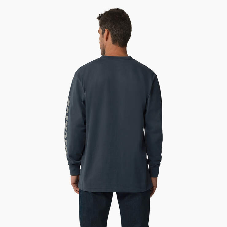 T-shirt épais à logo et à manches longues - Airforce Blue (AF) numéro de l’image 2
