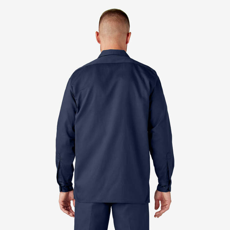 Long Sleeve Work Shirt - Navy Blue (NV) image number 2