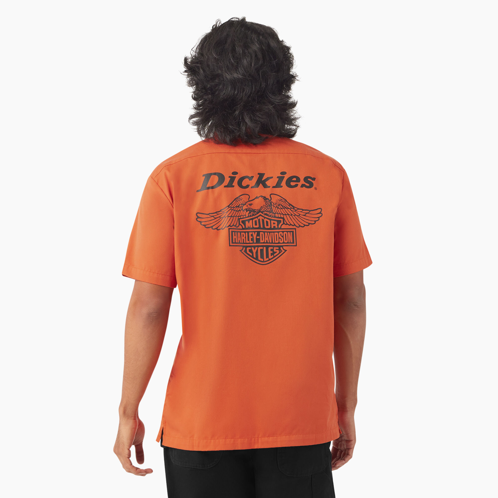 注目コラボ!!【Harley-Davidson】Dickies x H-D 半袖 T シャツ Dickies x Harley-Davidson Heavyweight V-Twin Engine Tee
