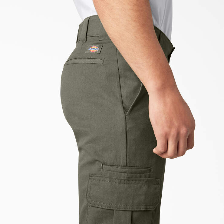Pantalon cargo de coupe standard en tissu FLEX - Moss Green (MS) numéro de l’image 5