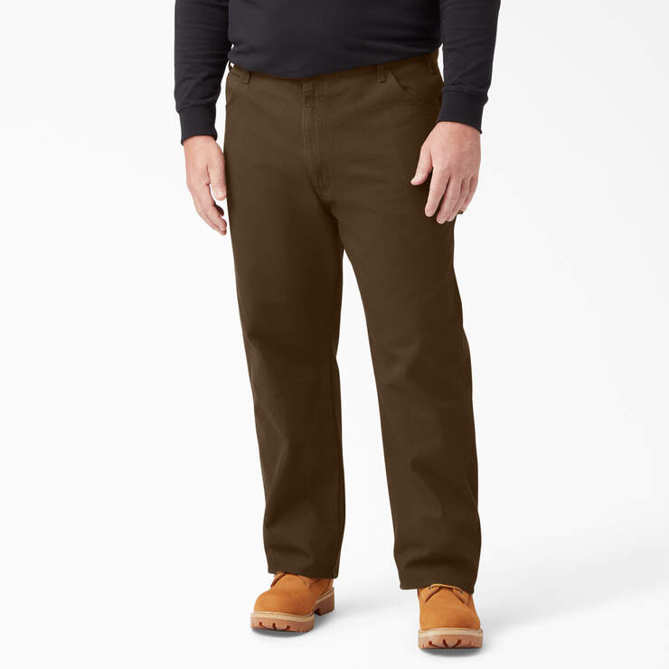 Pantalon menuisier de coupe décontractée en coutil épais - Rinsed Timber Brown (RTB) numéro de l’image 3