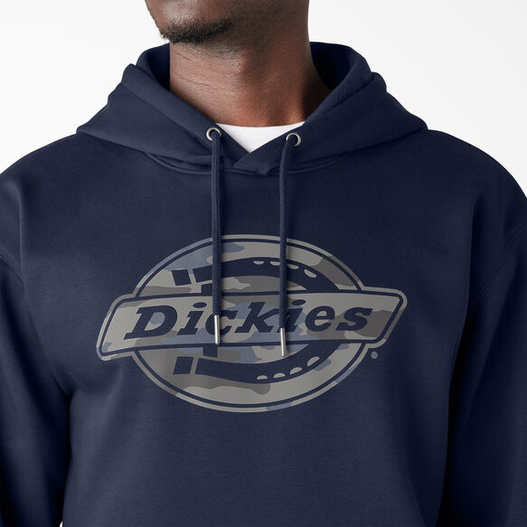 Water Repellent Camo Logo Hoodie - Ink Navy &#40;IK&#41;