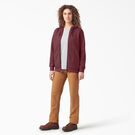Women&#39;s Heavyweight Full-Zip Fleece Hoodie - Burgundy Heather &#40;BYH&#41;