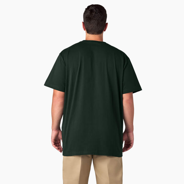Heavyweight Short Sleeve Pocket T-Shirt - Hunter Green (GH) image number 6