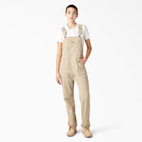 Women’s Regular Fit Hickory Stripe Bib Overalls - Imperial Green Hickory Stripe (MGH)