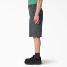 Loose Fit Flat Front Work Shorts, 13&quot; - Charcoal Gray &#40;CH&#41;