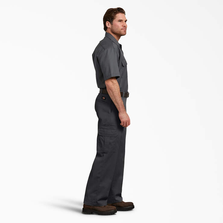 Pantalon cargo de coupe décontractée en tissu FLEX - Black (BK) numéro de l’image 6