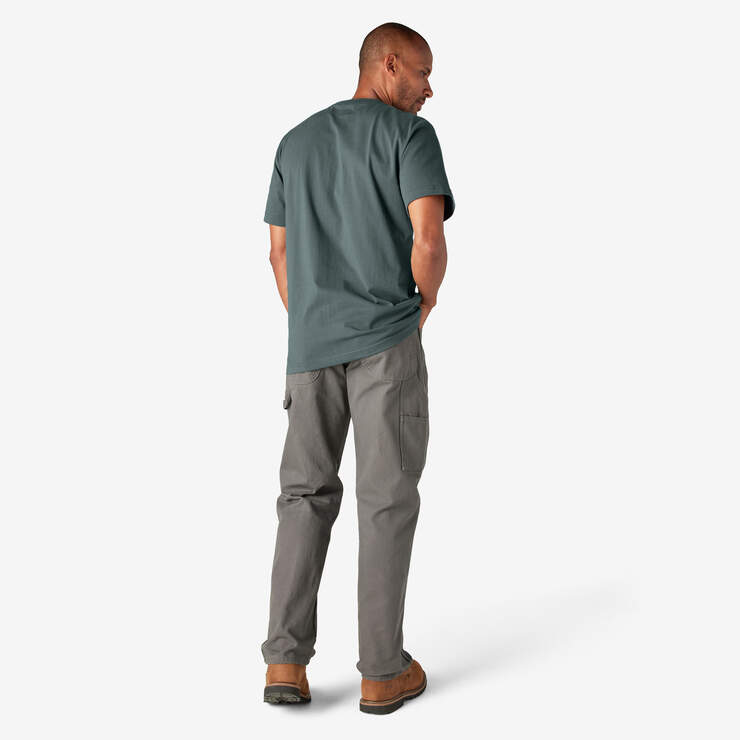 Heavyweight Short Sleeve Pocket T-Shirt - Lincoln Green (LN) image number 10