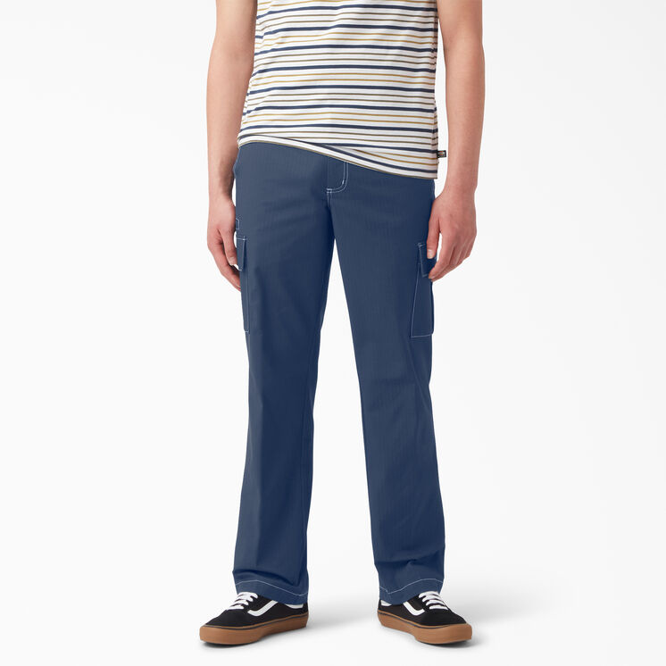 Dickies Skateboarding Regular Fit Ripstop Cargo Pants - Ink Navy w/ White Stitching &#40;I2W&#41;