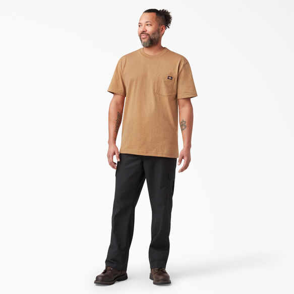 T-shirt en tissu chin&eacute; &eacute;pais &agrave; manches courtes - Brown Duck Heather &#40;BDH&#41;