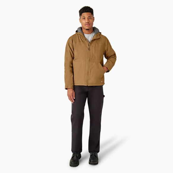 Duck Canvas High Pile Fleece Lined Jacket - Rinsed Brown Duck &#40;RBD&#41;