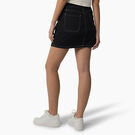 Jupe menuisier &agrave; taille haute pour femmes - Black &#40;BKX&#41;