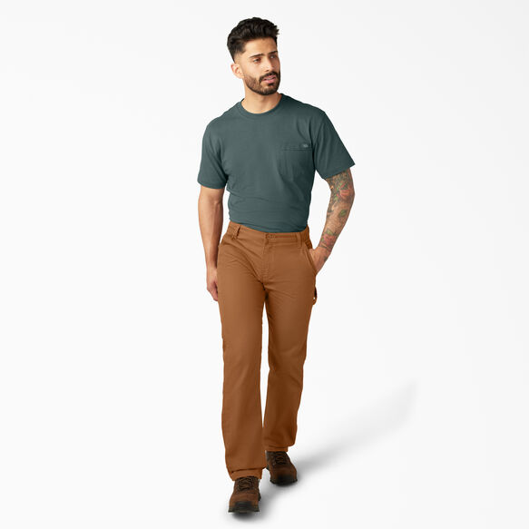 Pantalon menuisier de coupe standard en coutil - Stonewashed Brown Duck &#40;SBD&#41;
