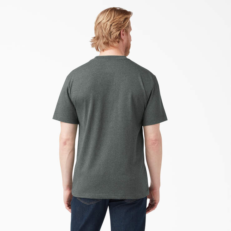 T-shirt en tissu chiné épais à manches courtes - Hunter Green Heather (GHH) numéro de l’image 2