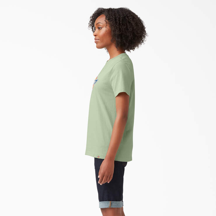 T-shirt avec logo pour femmes - Celadon Green (C2G) numéro de l’image 3