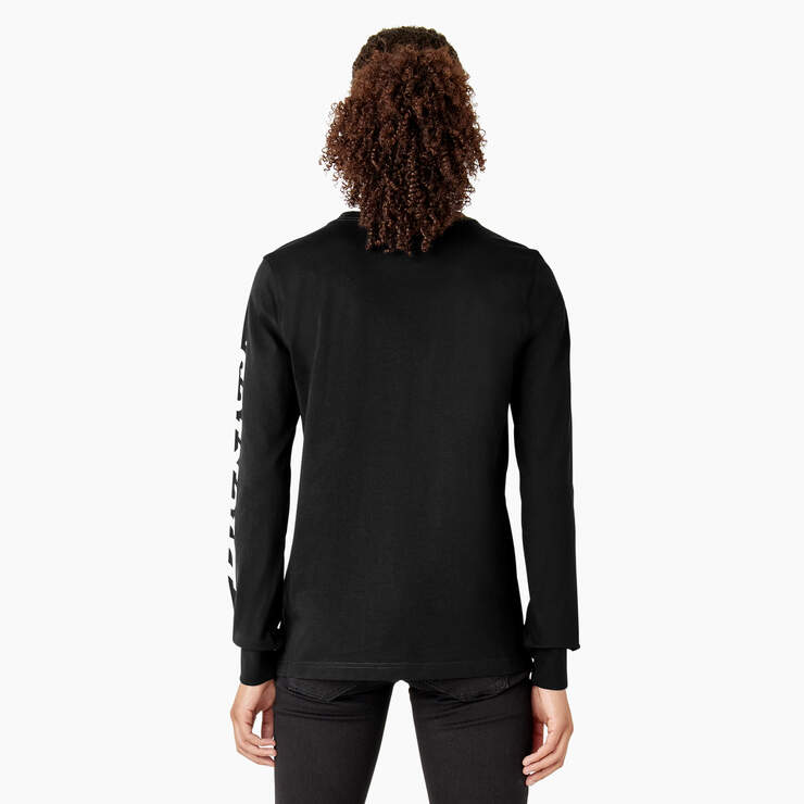 T-shirt épais à manches longues et à imprimé pour femmes - Black (KBK) numéro de l’image 2