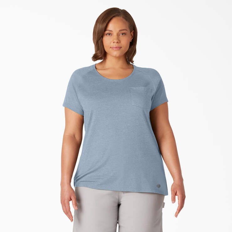 T-shirt taille plus à manches courtes Temp-iQ® Performance pour femmes - Fog Blue (FE) numéro de l’image 1
