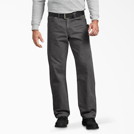 Pantalon menuisier de coupe d&eacute;contract&eacute;e en coutil bross&eacute; - Rinsed Slate &#40;RSL&#41;