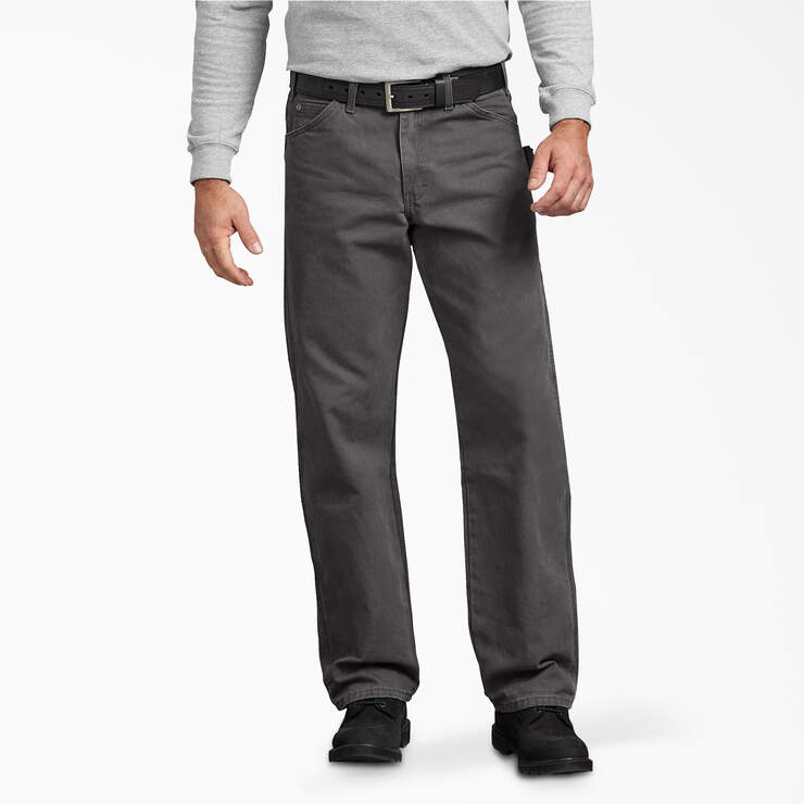 Relaxed Fit Sanded Duck Carpenter Pants - Rinsed Slate (RSL) image number 1