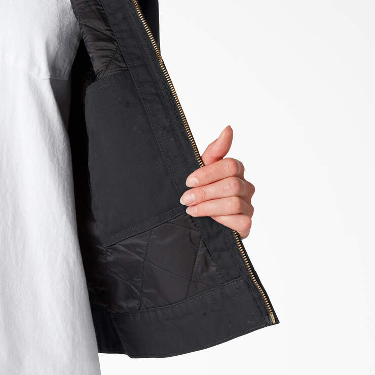 Women's Insulated Eisenhower Jacket - Black (BSK) image number 7