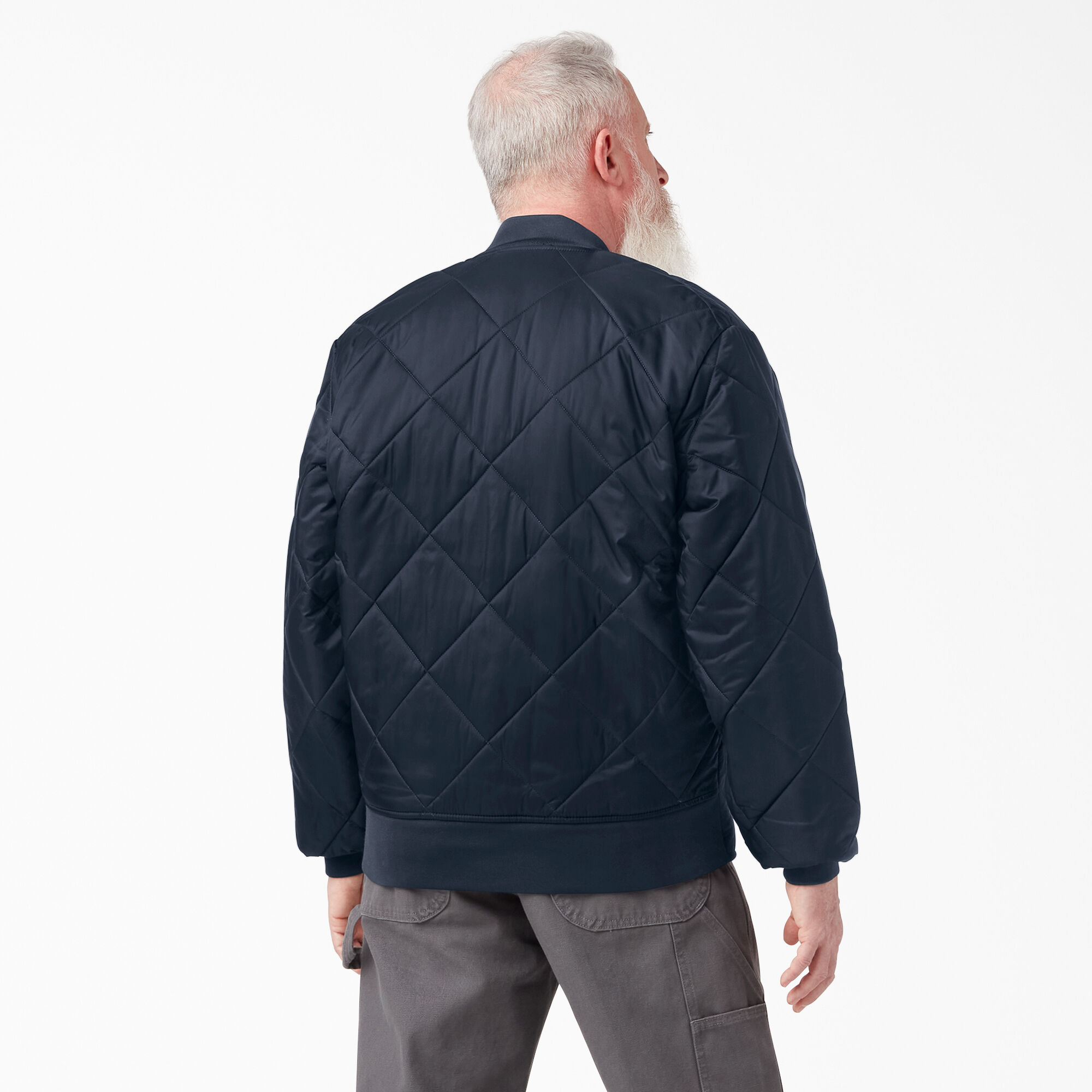 Navy mens quilted jacket on sale