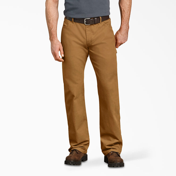 Relaxed Fit Straight Leg Duck Carpenter Pants - Rinsed Brown Duck &#40;RBD&#41;