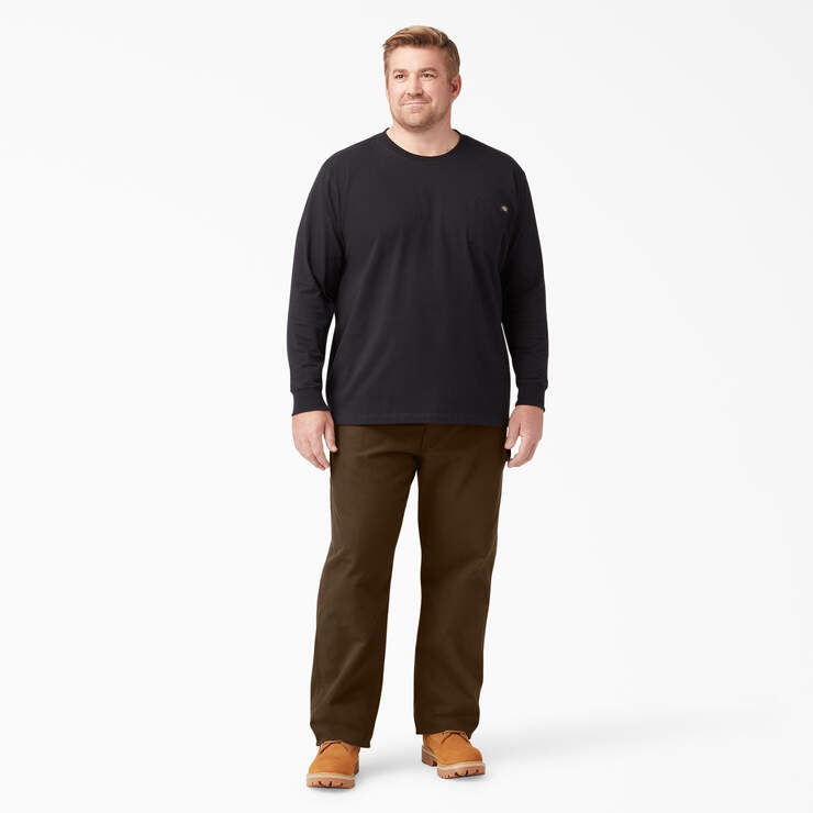 Relaxed Fit Heavyweight Duck Carpenter Pants - Rinsed Timber Brown (RTB) image number 8
