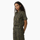 Haut de travail &eacute;court&eacute; Drewsey pour femmes - Military Green Glitch Camo &#40;MPE&#41;