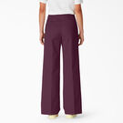 Women&#39;s Regular Fit Wide Leg Work Pants - Grape Wine &#40;GW9&#41;