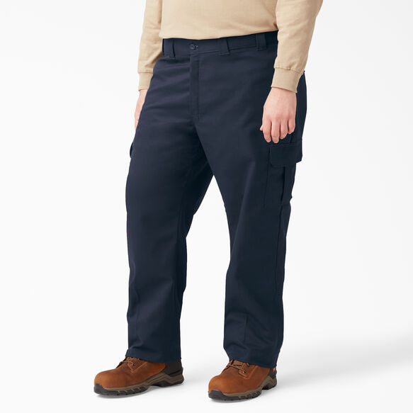 Regular Fit Straight Leg Cargo Pants - Dark Navy &#40;DN&#41;