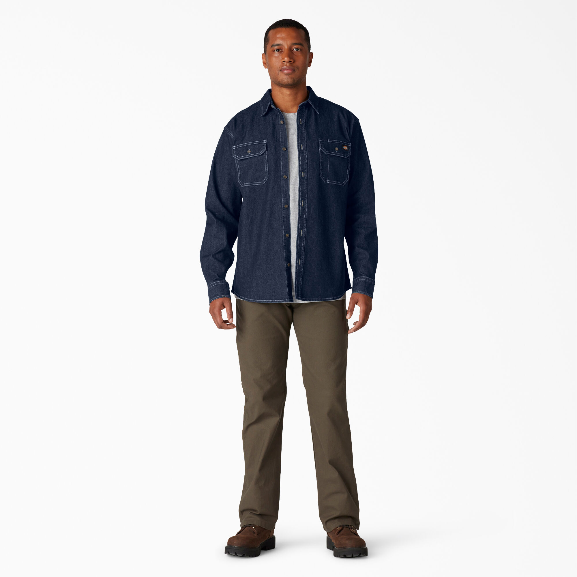 FLEX Denim Long Sleeve Shirt Dickies Canada