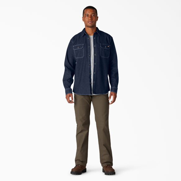 Chemise FLEX en denim - Dark Denim Wash &#40;DW2&#41;