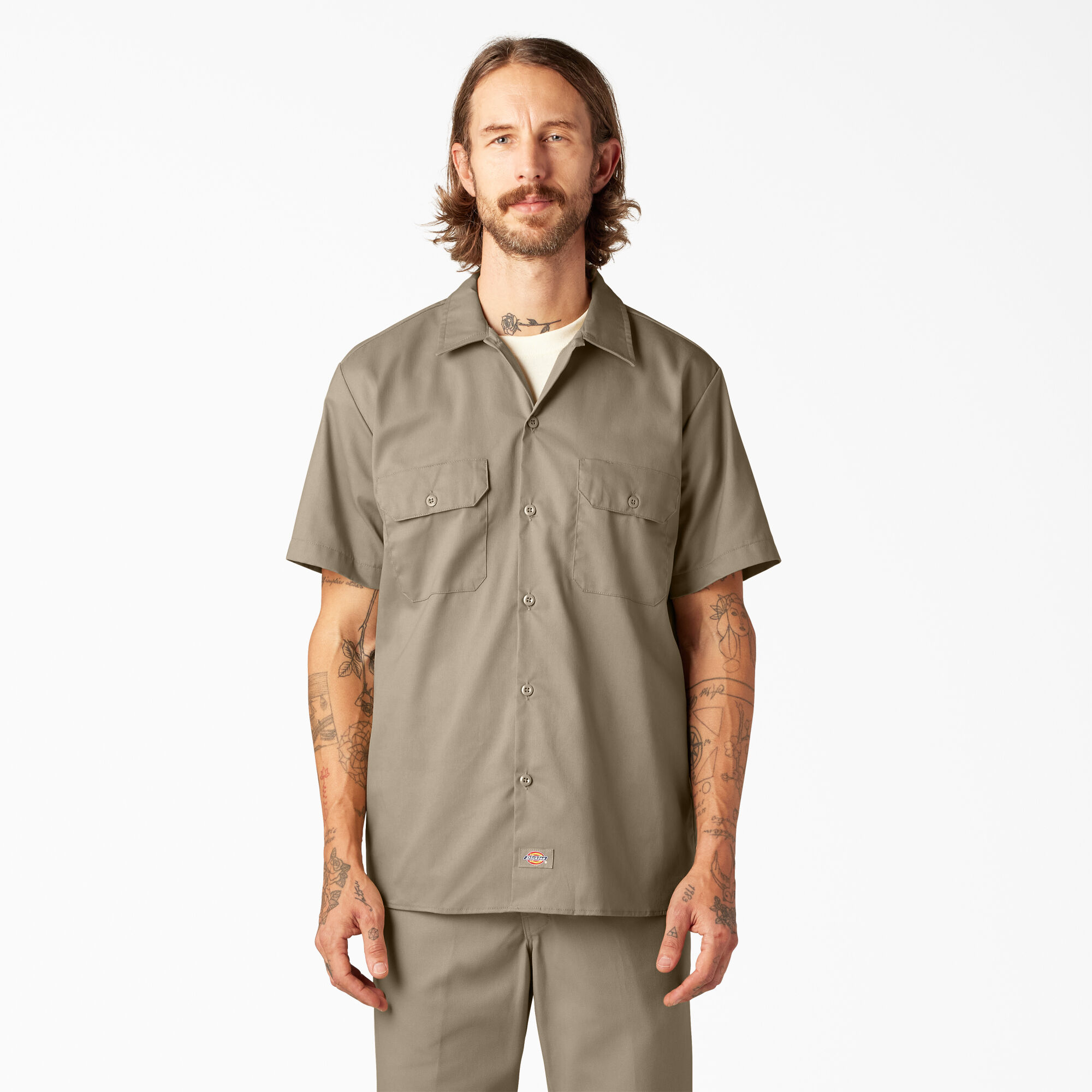 Dickies slim fit hotsell shirt