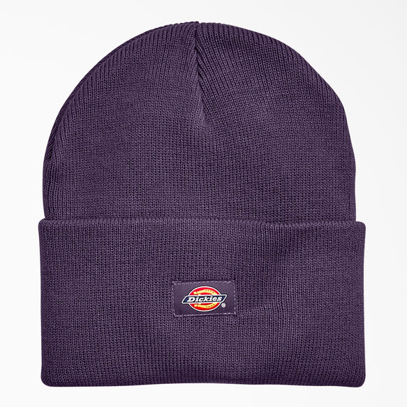 Tuque longue en tricot &agrave; revers - Dusty Purple Heather &#40;U2H&#41;
