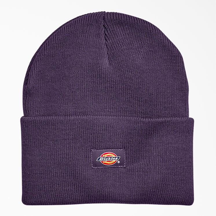 Tuque longue en tricot &agrave; revers - Dusty Purple Heather &#40;U2H&#41;