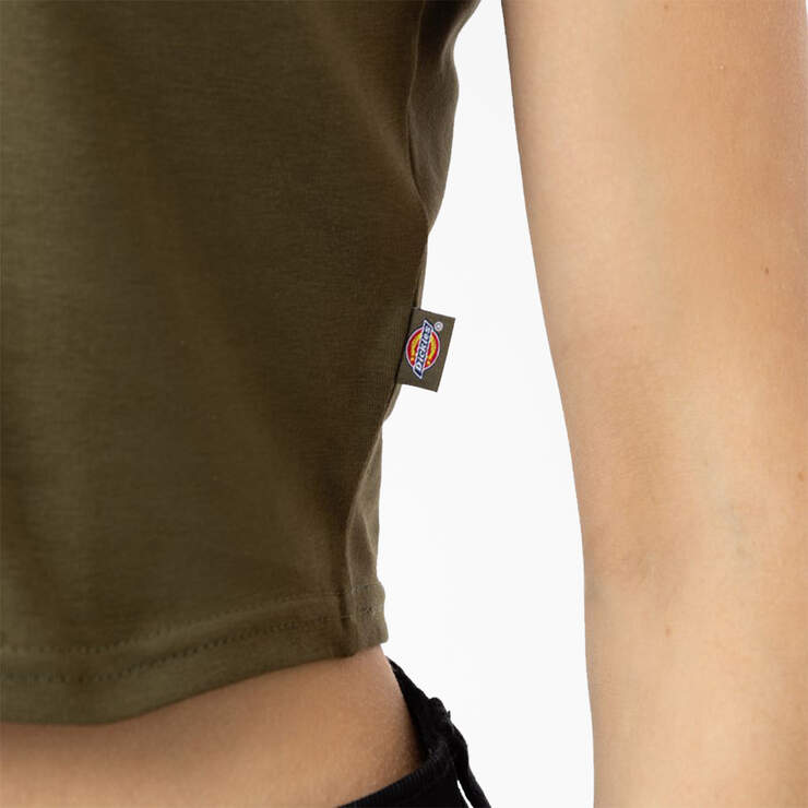 T-shirt écourté Maple Valley pour femmes - Military Green (ML) numéro de l’image 5