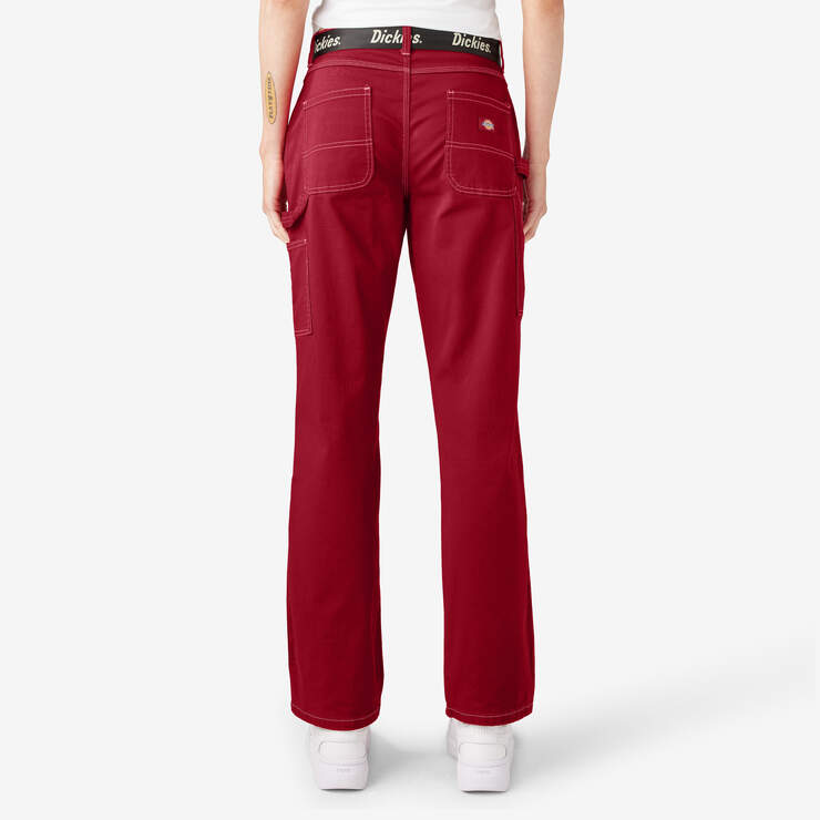 Pantalon menuisier de coupe décontractée pour femmes - English Red (ER) numéro de l’image 2