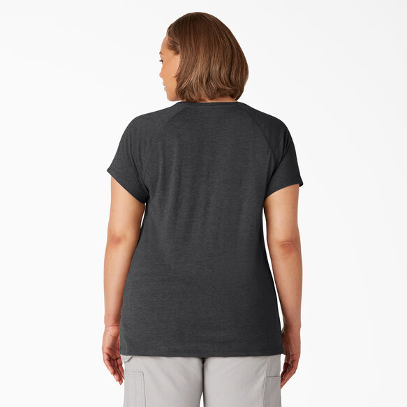 T-shirt taille plus &agrave; manches courtes Temp-iQ&reg; Performance pour femmes - Black &#40;KBK&#41;