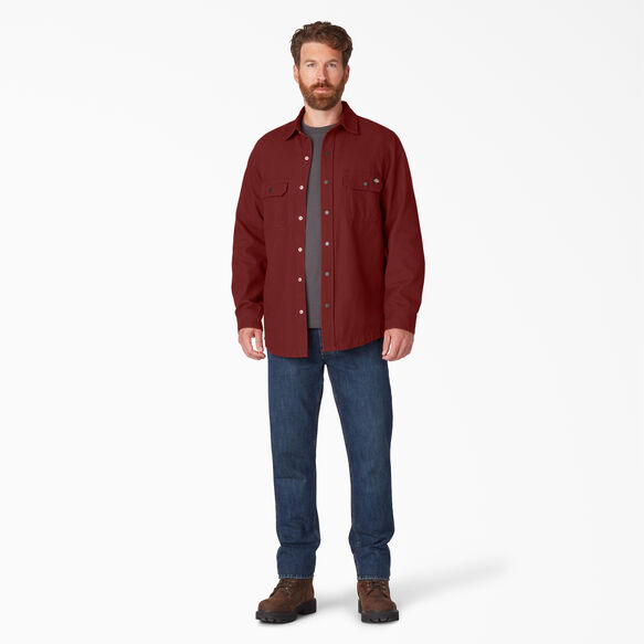 Duck Flannel Lined Shirt - Rinsed Madder Brown &#40;RMB1&#41;