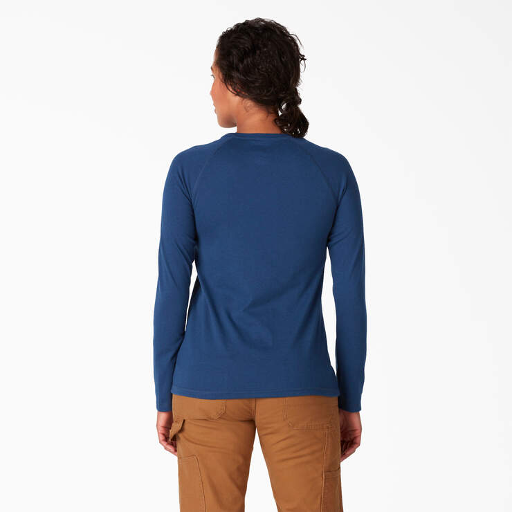 T-shirt rafraîchissant à manches longues et à poche pour femmes - Dynamic Navy (DY2) numéro de l’image 2